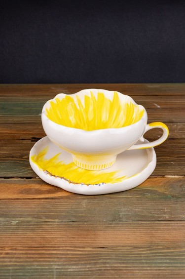 فنجان وردة الشمس