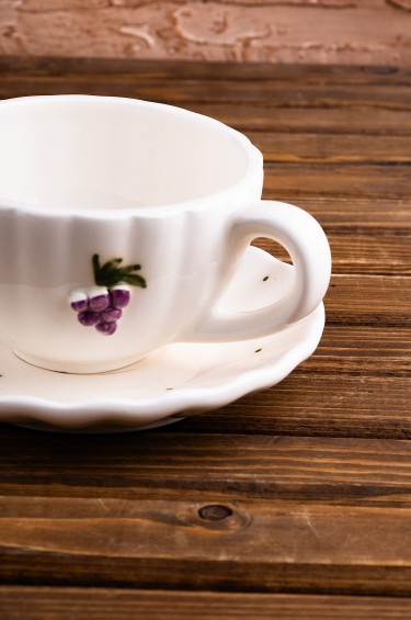 فنجان قهوة بالعنب