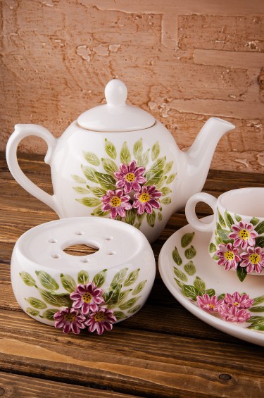 ست غوري واكواب زهور