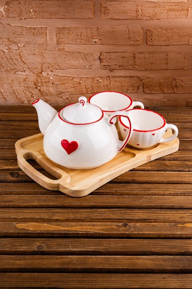 غوري واكواب المحبة خشبي