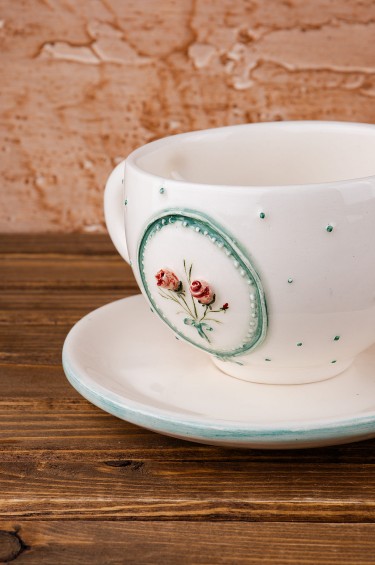 فنجان فيكتوري فيروزي