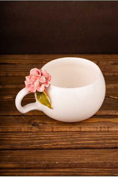 كوب وردة منفردة