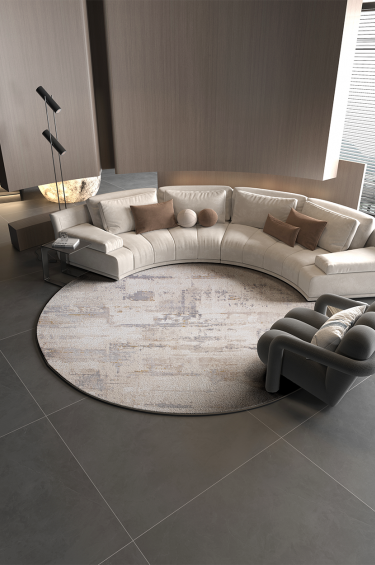 K129A-Beige/Beige-(3*3) - Circle